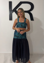 Load image into Gallery viewer, Brocade and chiffon skirt
