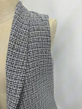 Load image into Gallery viewer, Black and white tweed blazer
